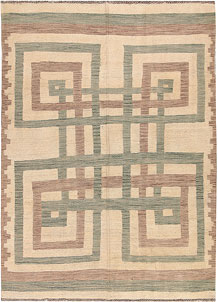 Multi Colored Kilim 5' 7 x 7' 7 - SKU 69666