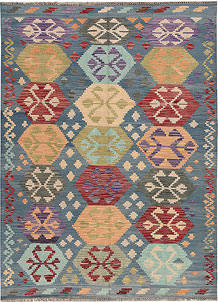 Multi Colored Kilim 5' 10 x 8' - SKU 69684