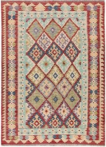 Multi Colored Kilim 5' 7 x 7' 9 - SKU 69709