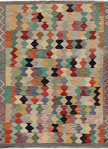 Multi Colored Kilim 5' x 6' 5 - SKU 69737