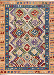 Multi Colored Kilim 5' 2 x 6' 7 - SKU 69740