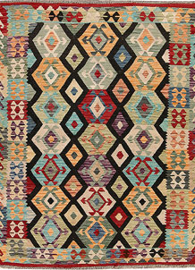 Multi Colored Kilim 5' x 6' 4 - SKU 69747