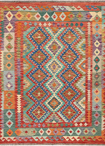 Multi Colored Kilim 5' x 6' 5 - SKU 69758