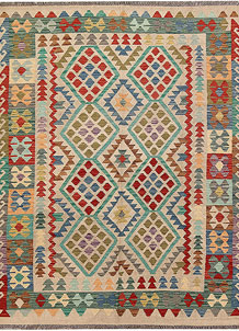 Multi Colored Kilim 5' 2 x 6' 4 - SKU 69764