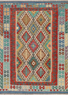 Multi Colored Kilim 5' 1 x 6' 6 - SKU 69766
