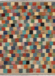 Multi Colored Kilim 4' 10 x 6' 6 - SKU 69767