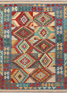 Multi Colored Kilim 4' 11 x 6' 4 - SKU 69770