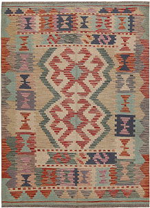 Multi Colored Kilim 4' 10 x 6' 6 - SKU 69773