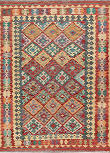 Multi Colored Kilim 5' 5 x 6' 8 - SKU 69787
