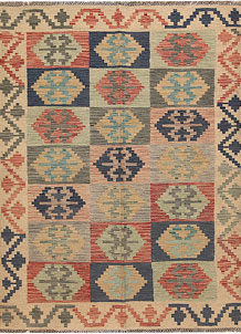 Multi Colored Kilim 4' 11 x 6' 7 - SKU 69790