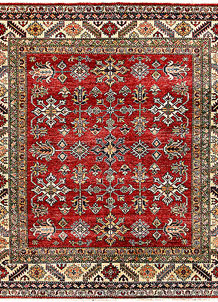 Firebrick Kazak 6' 3 x 6' 5 - SKU 69831