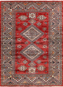 Firebrick Kazak 4' 11 x 6' 9 - SKU 69847