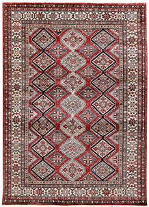 Firebrick Kazak 4' 11 x 6' 8 - SKU 69859