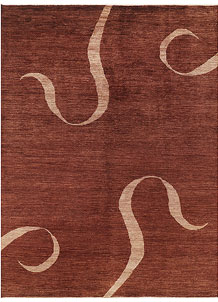 Saddle Brown Gabbeh 6' 7 x 8' 7 - SKU 69909