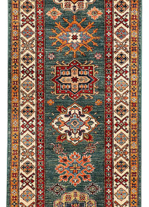 Teal Kazak 2' 7 x 10' 2 - SKU 69968
