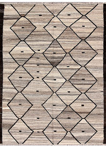Multi Colored Kilim 4' 10 x 6' 6 - SKU 70012