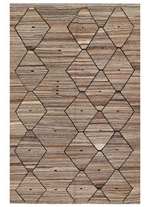 Multi Colored Kilim 6' 5 x 9' 7 - SKU 70045