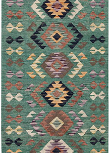 Multi Colored Kilim 2' 7 x 6' 5 - SKU 70065
