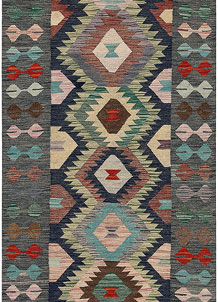 Multi Colored Kilim 3' x 6' 6 - SKU 70077