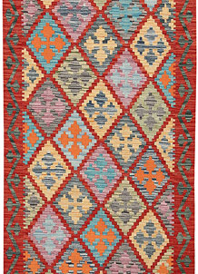 Multi Colored Kilim 3' 1 x 10' - SKU 70093