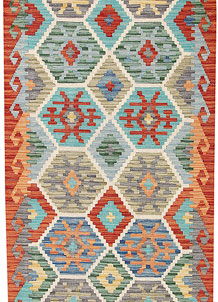 Multi Colored Kilim 2' 9 x 9' 9 - SKU 70097