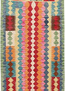 Multi Colored Kilim 3' 4 x 9' 11 - SKU 70102