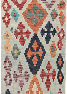 Multi Colored Kilim 3' 2 x 9' 11 - SKU 70103