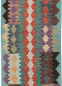 Multi Colored Kilim 2' 7 x 12' 10 - SKU 70110