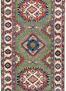 Dark Sea Green Kazak 2' 7 x 8' 10 - SKU 70160