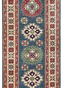 Steel Blue Kazak 2' 9 x 9' 2 - SKU 70168