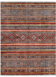 Multi Colored Kazak 8' 1 x 9' 7 - SKU 70191