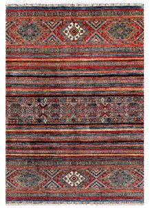 Multi Colored Kazak 5' 9 x 7' 10 - SKU 70193