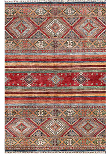 Multi Colored Kazak 6' 8 x 9' 10 - SKU 70205