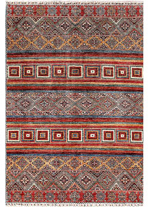 Multi Colored Kazak 5' 10 x 7' 9 - SKU 70210