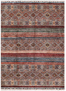 Multi Colored Kazak 4' 11 x 6' 8 - SKU 70232