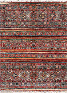 Multi Colored Kazak 4' 11 x 6' 7 - SKU 70239