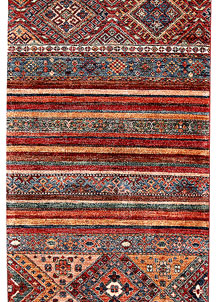 Multi Colored Kazak 2' 8 x 9' 10 - SKU 70243