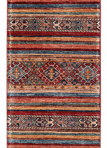 Multi Colored Kazak 2' 2 x 6' 1 - SKU 70249