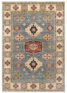 Steel Blue Kazak 6' 7 x 9' 5 - SKU 70272