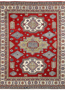 Dark Red Kazak 8' 1 x 9' 7 - SKU 70281