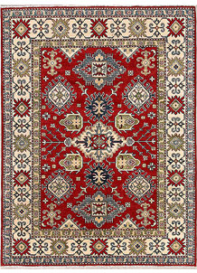 Dark Red Kazak 5' 1 x 6' 9 - SKU 70298