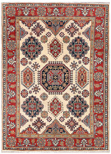 Blanched Almond Kazak 5' 2 x 7' 1 - SKU 70300