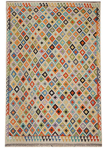 Multi Colored Kilim 6' 9 x 9' 5 - No. 70319