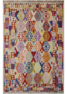 Multi Colored Kilim 6' 8 x 9' 9 - No. 70328