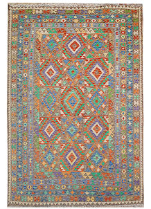 Multi Colored Kilim 6' 9 x 10' 2 - No. 70333