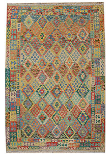 Multi Colored Kilim 6' 11 x 9' 5 - No. 70335