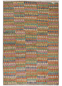 Multi Colored Kilim 6' 8 x 9' 5 - No. 70353