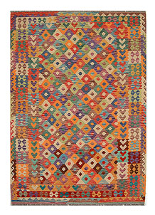 Multi Colored Kilim 7' x 9' 6 - No. 70368