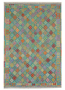 Multi Colored Kilim 6' 9 x 9' 8 - No. 70389