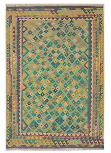 Multi Colored Kilim 6' 9 x 9' 5 - No. 70390